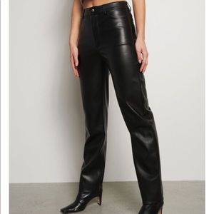 Dynamite Black Gisele Faux Leather Pants